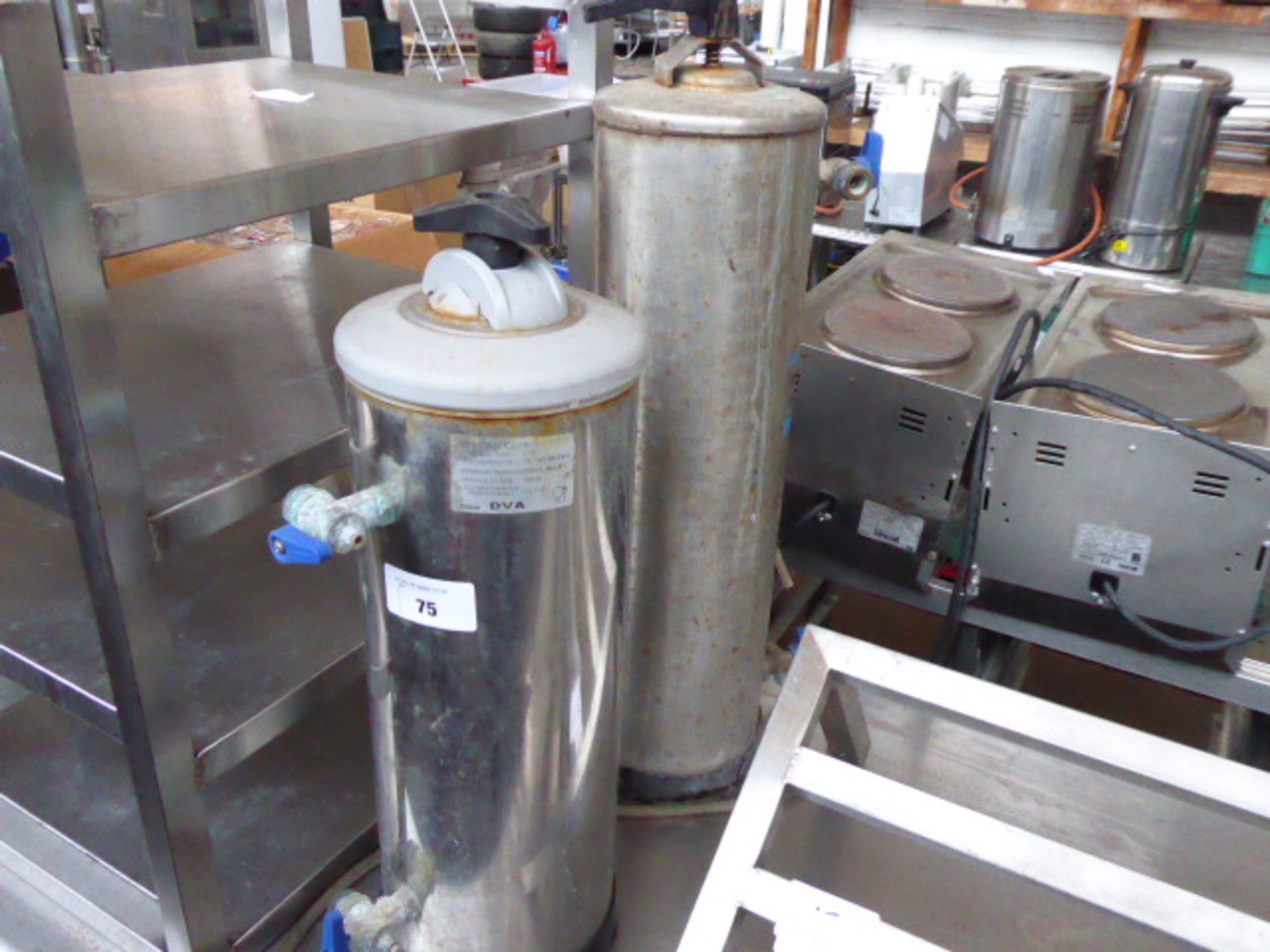 Two water softeners