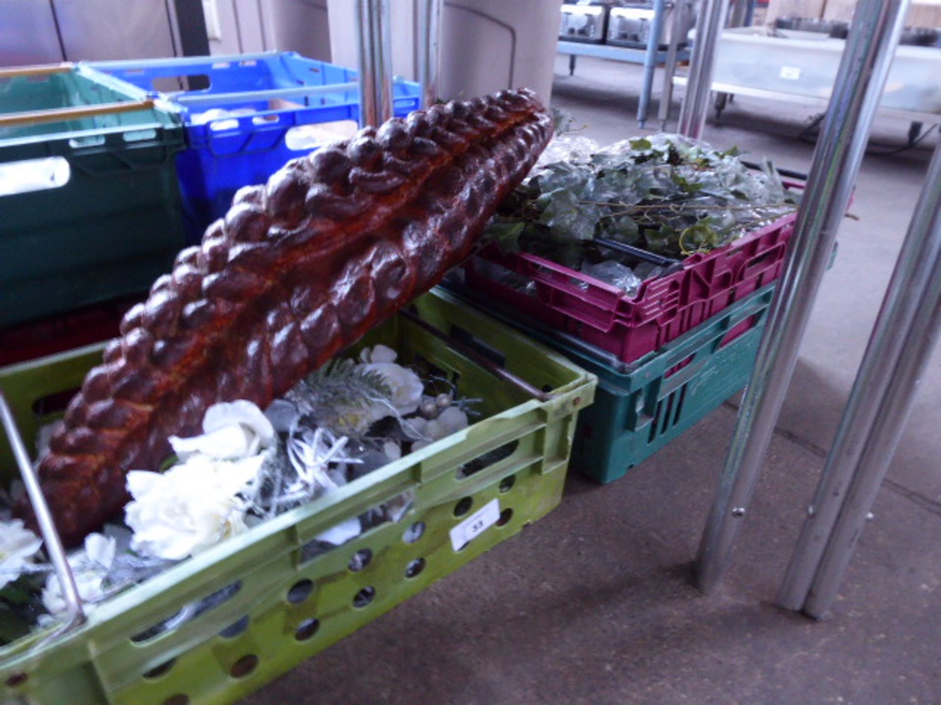 Three trays of artificial flowers - Image 2 of 2