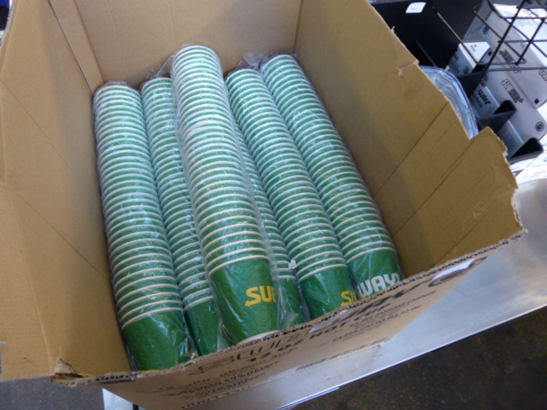 Table top of assorted Subway branded disposable's - Image 2 of 3