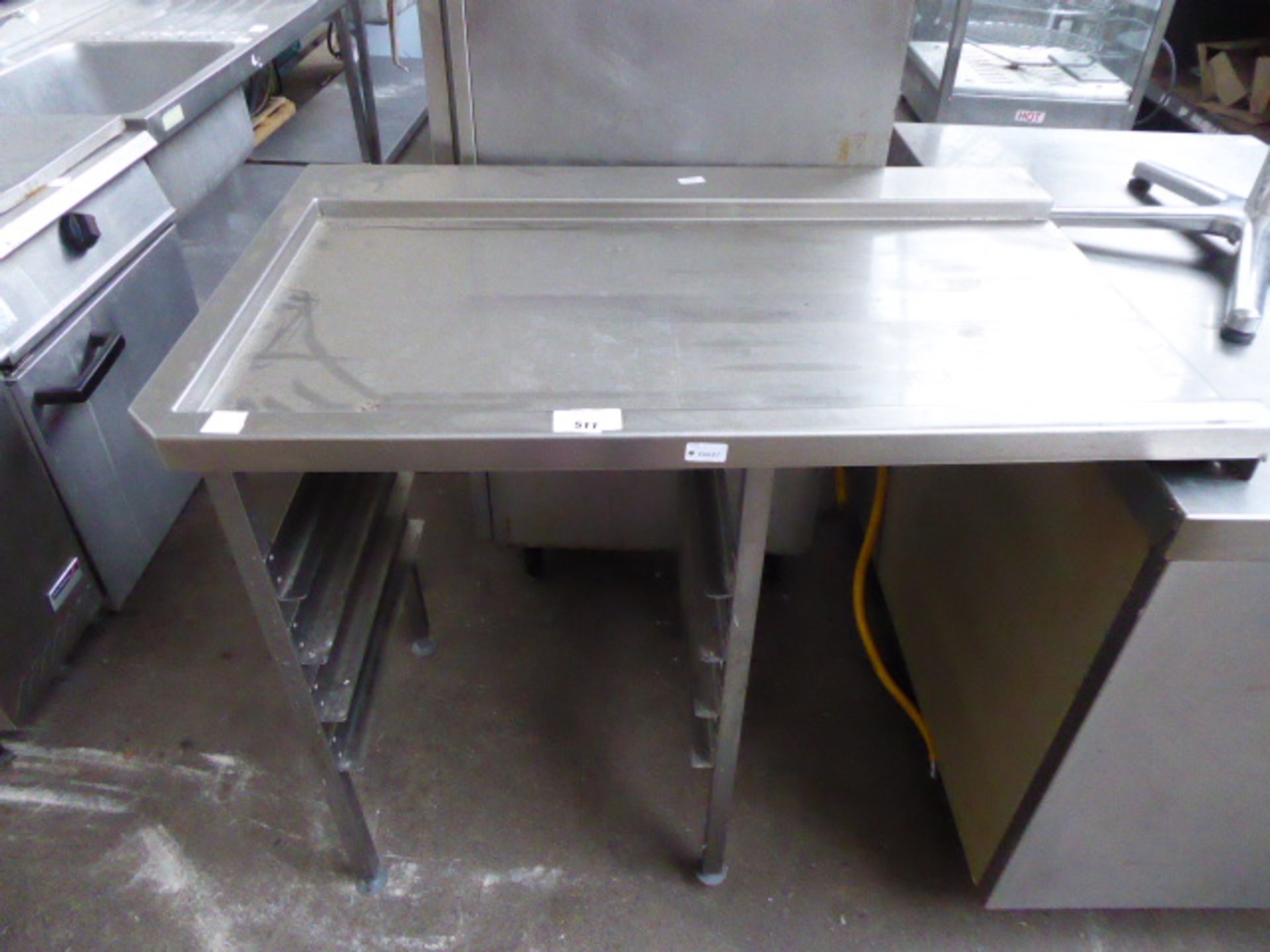 110cm draining board for pass through dishwasher