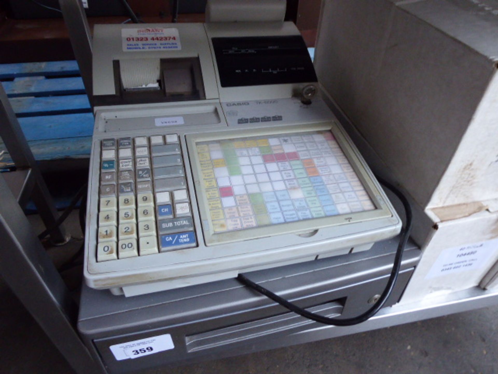 Casio TK6000 electronic cash register with associated till rolls (166) - Image 2 of 2