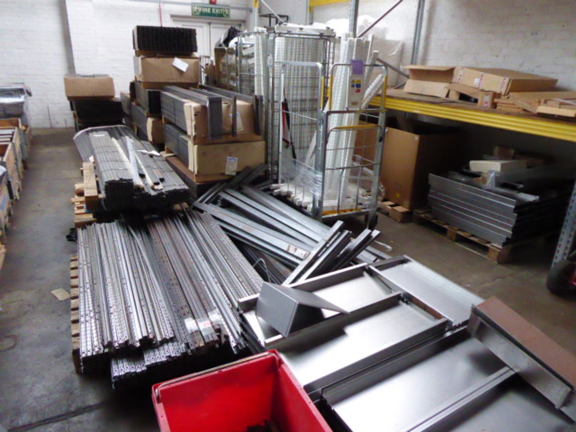 Large quantity of metal stocks and work in progress intended to be used in the manufacturing of