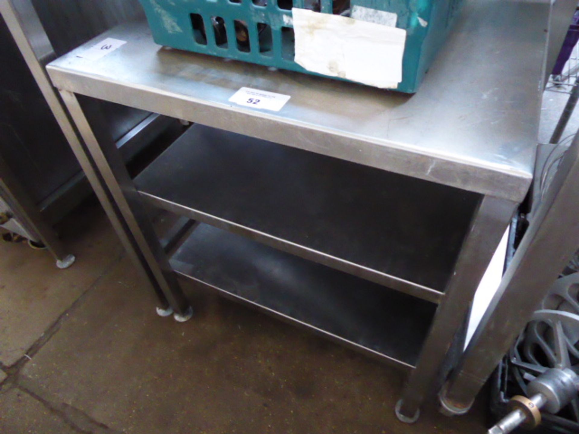 60cm stainless steel low level table