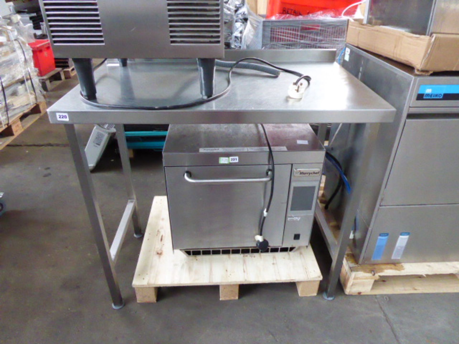 100cm stainless steel preparation table