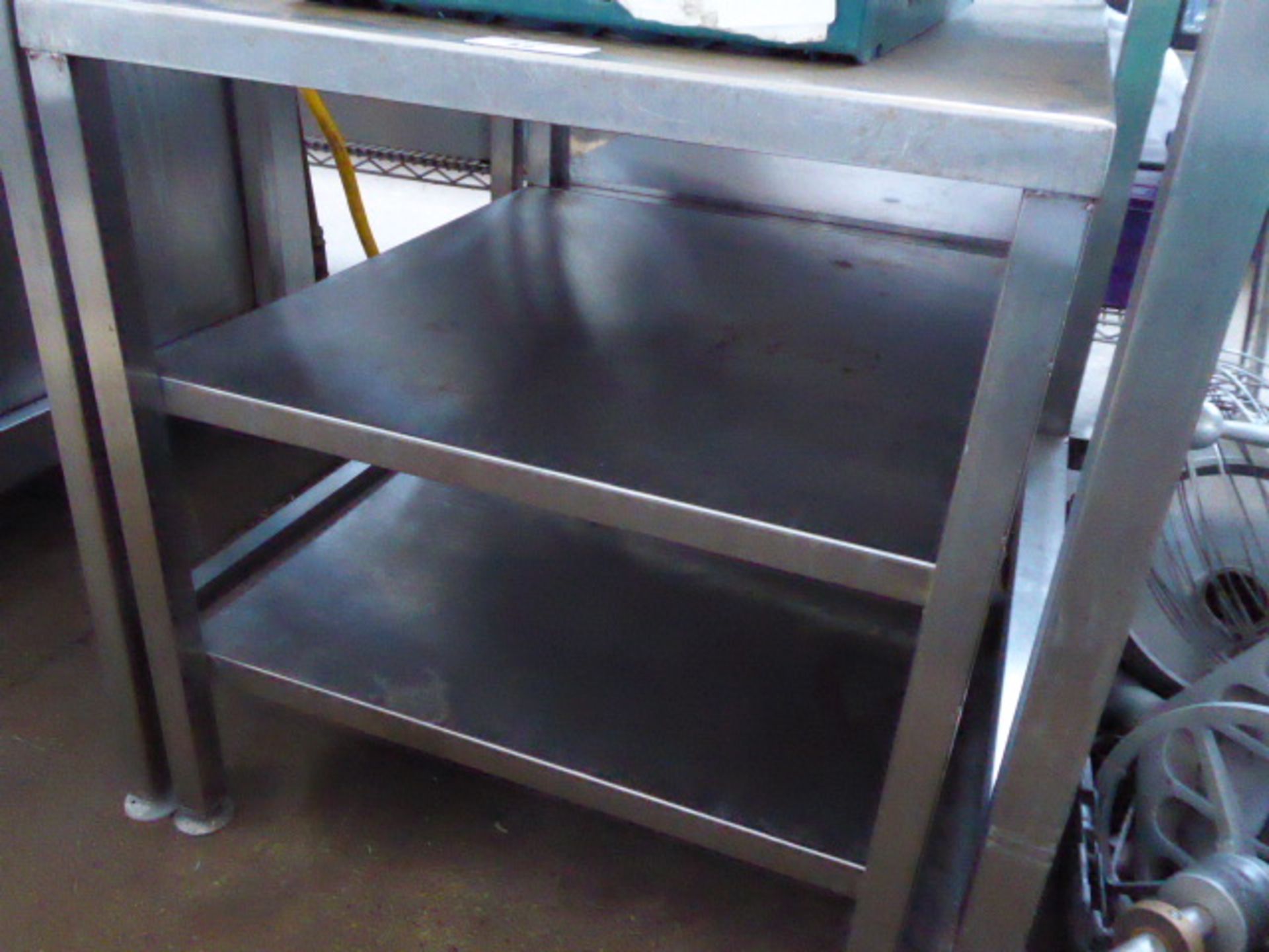 60cm stainless steel low level table - Image 2 of 2