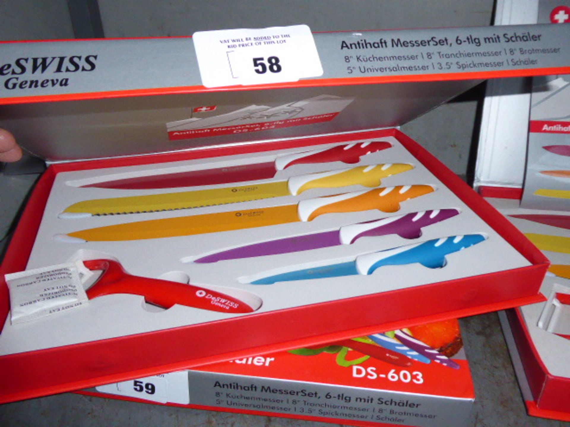 Set of Deswiss Geneva colourful knives