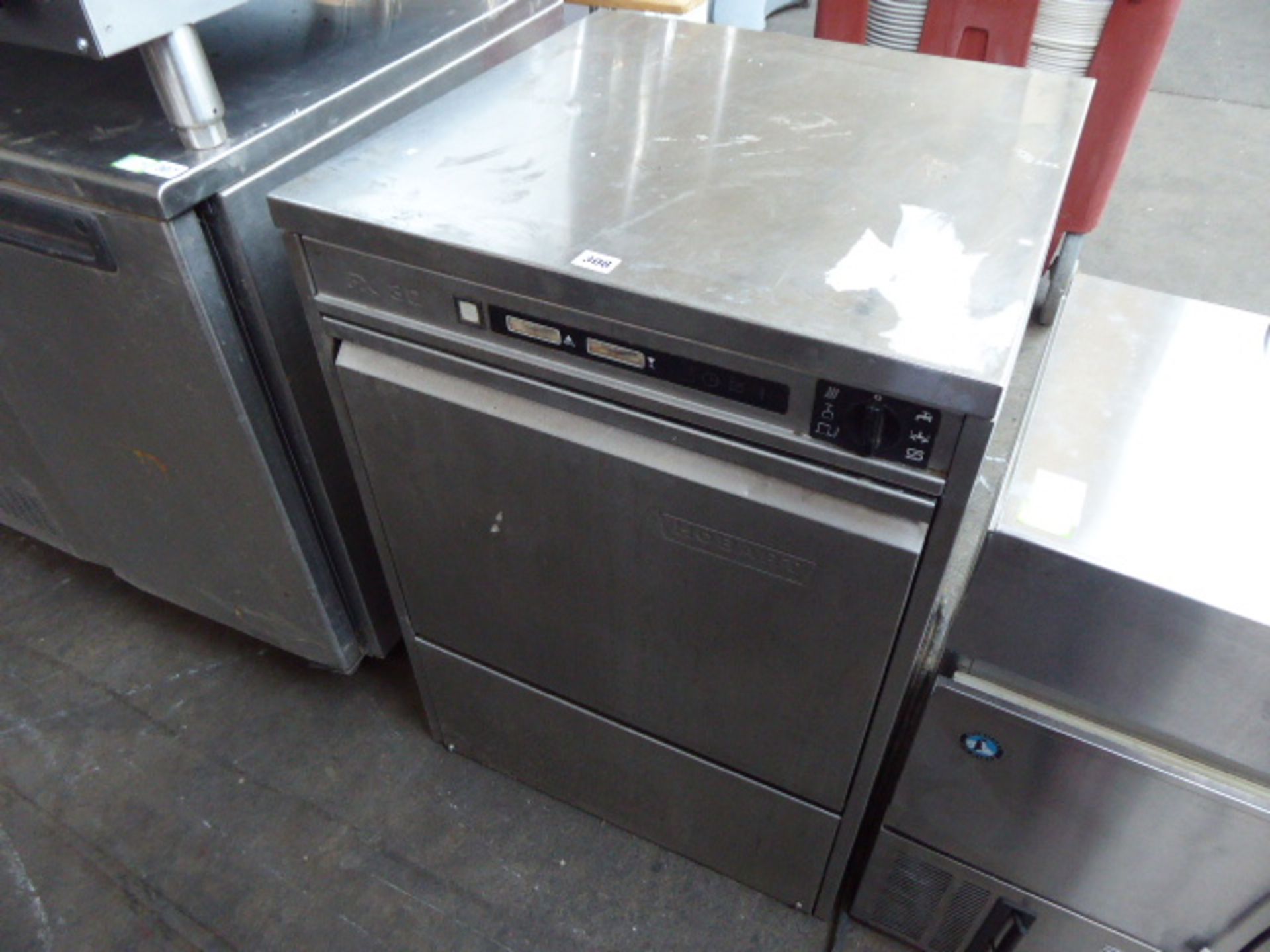 60cm Hobart Model FX360 under counter drop front dish washer