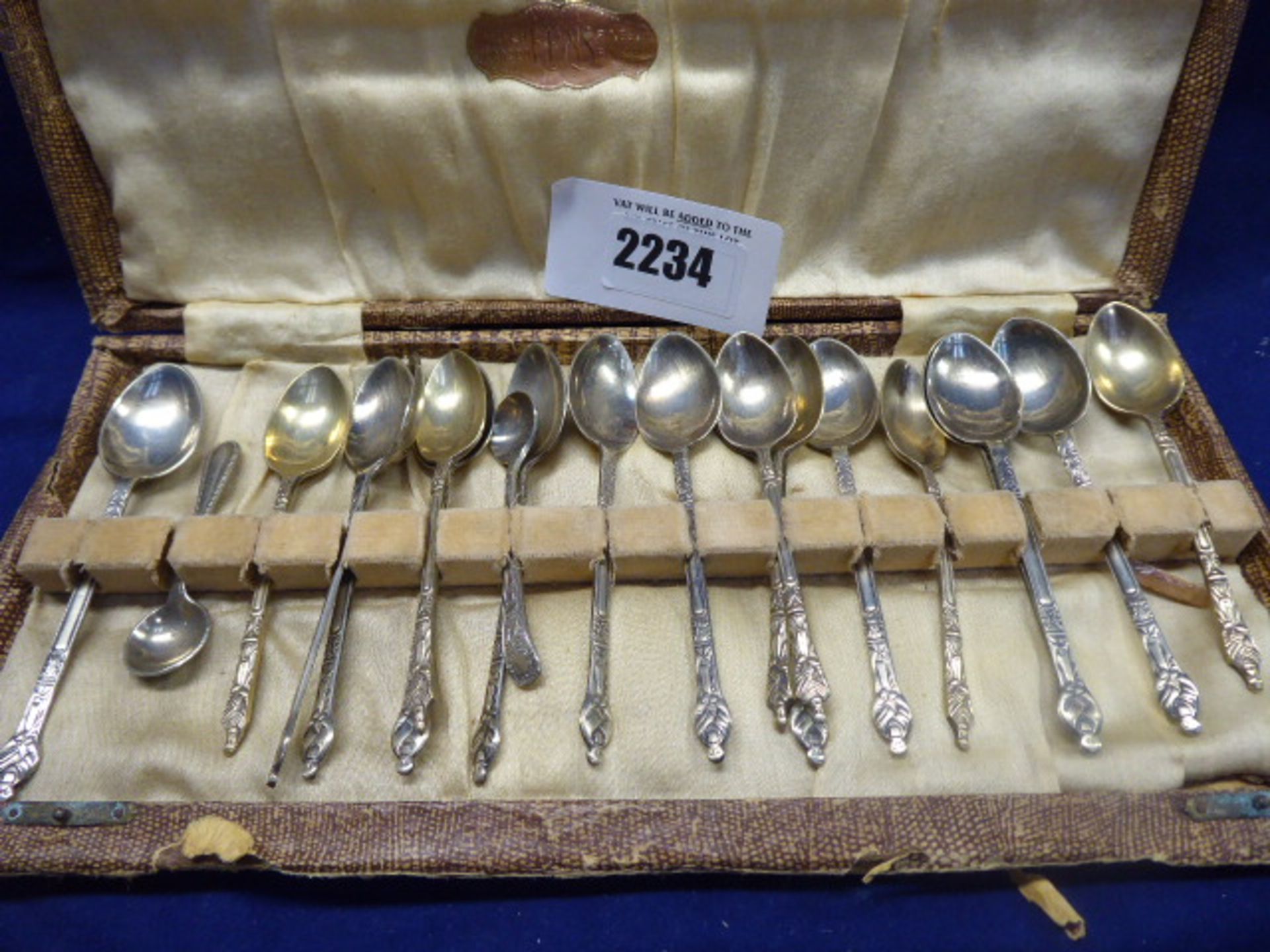 17-piece EPNS sugar spoon set