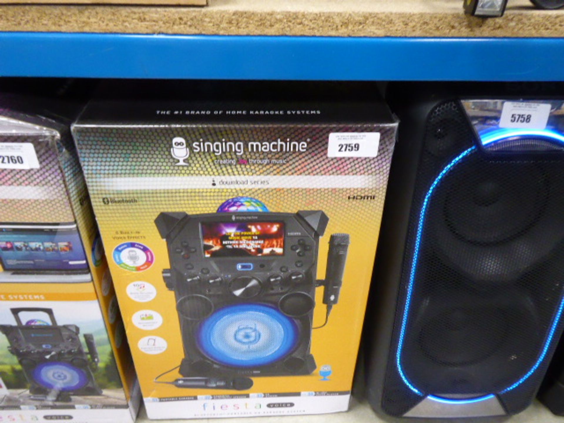 Singing Machine Fiesta bluetooth karaoke system