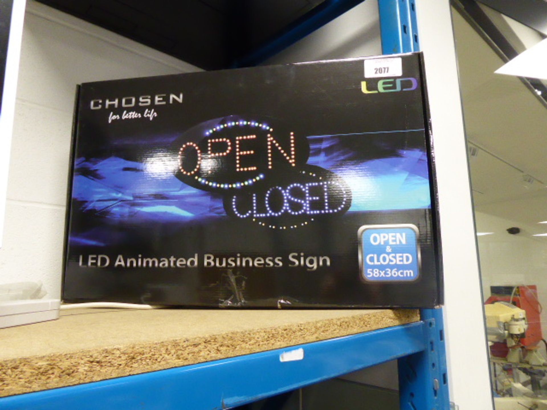 LED Animated business sign with box