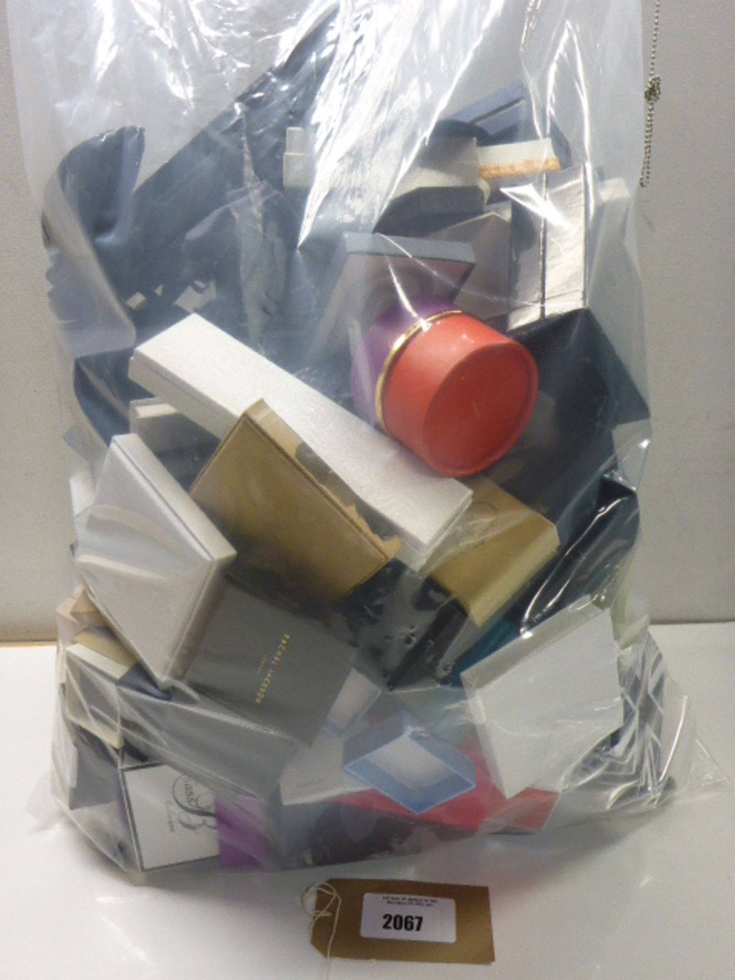 Large bag of empty jewellery boxes