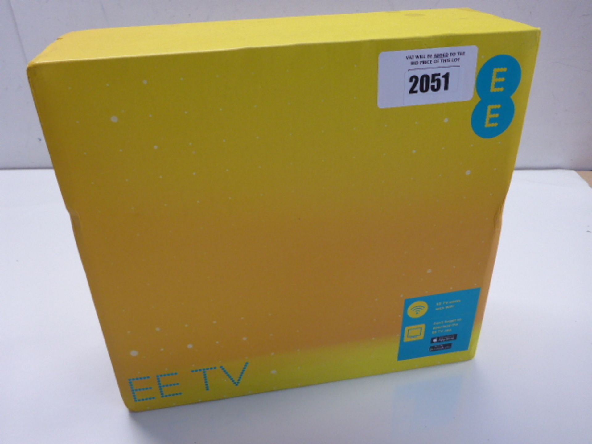 EE TV WiFi media unit, boxed.