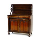 A 19th century rosewood chiffonier,