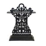 A Coalbrookdale No. 265 cast iron umbrella stand, h.