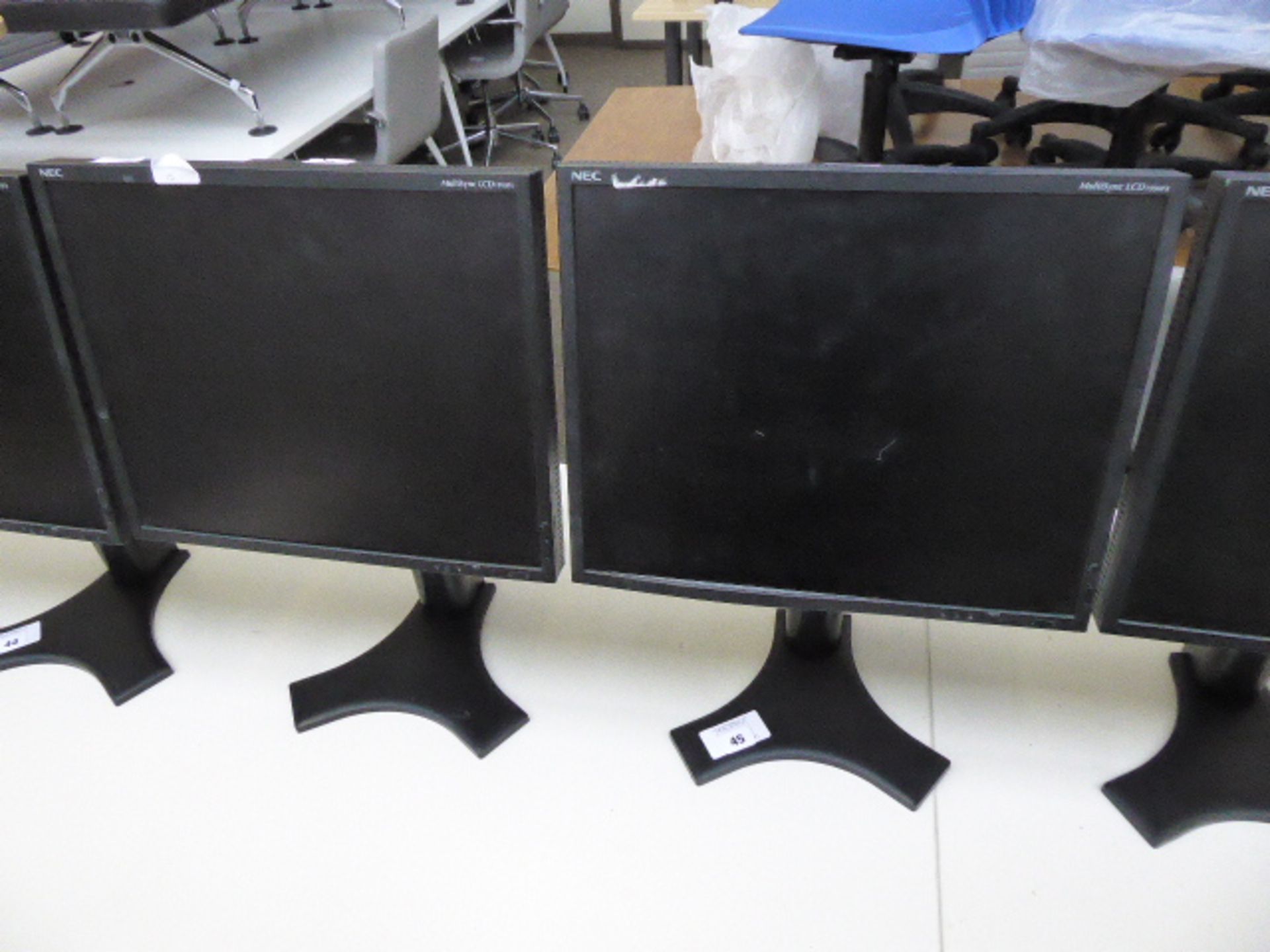 Two NEC multi Sync LCD 1990FX monitors 19''