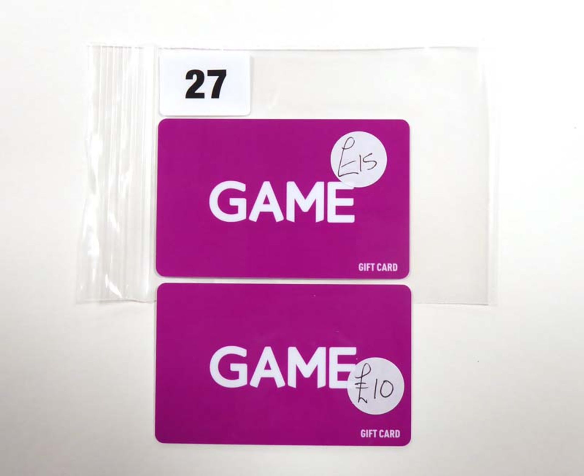 Game (x2) - Total face value £25