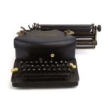 A 1920's 'The Empire 2' thrust-action typewriter manufactured by Williams Manufacturing Company,