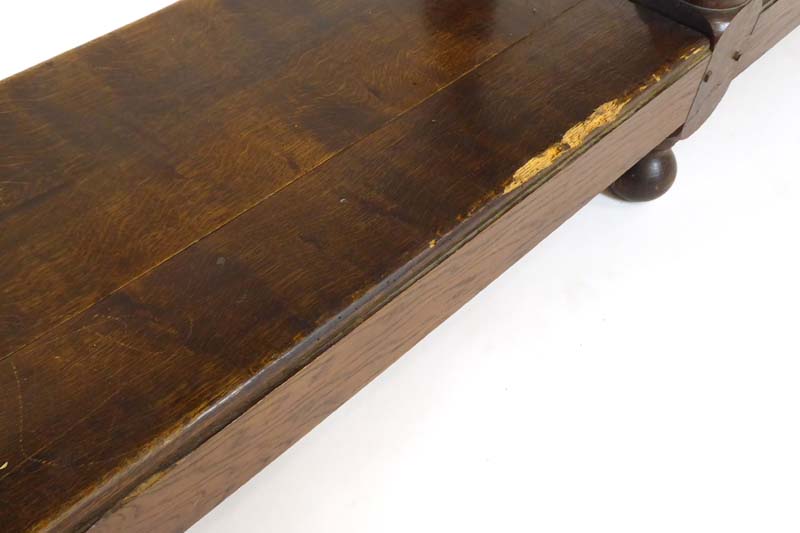 An 18th century-type oak refectory table, - Image 3 of 3