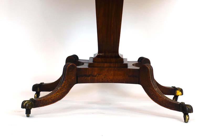 A 19th century mahogany tea table, - Image 2 of 3