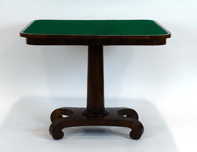 A 19th century rosewood card table, - Image 6 of 6