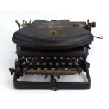 A 'The Empire' thrust-action typewriter manufactured by Williams Manufacturing Company, Montreal,