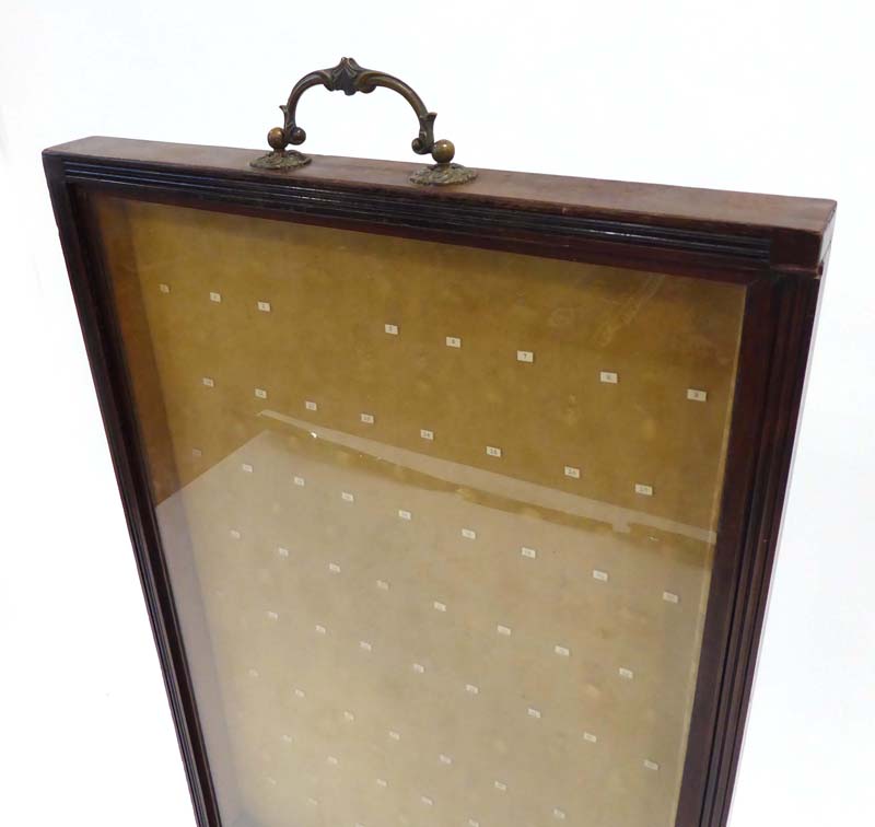 A 19th century mahogany framed fire screen/stand, - Image 3 of 3