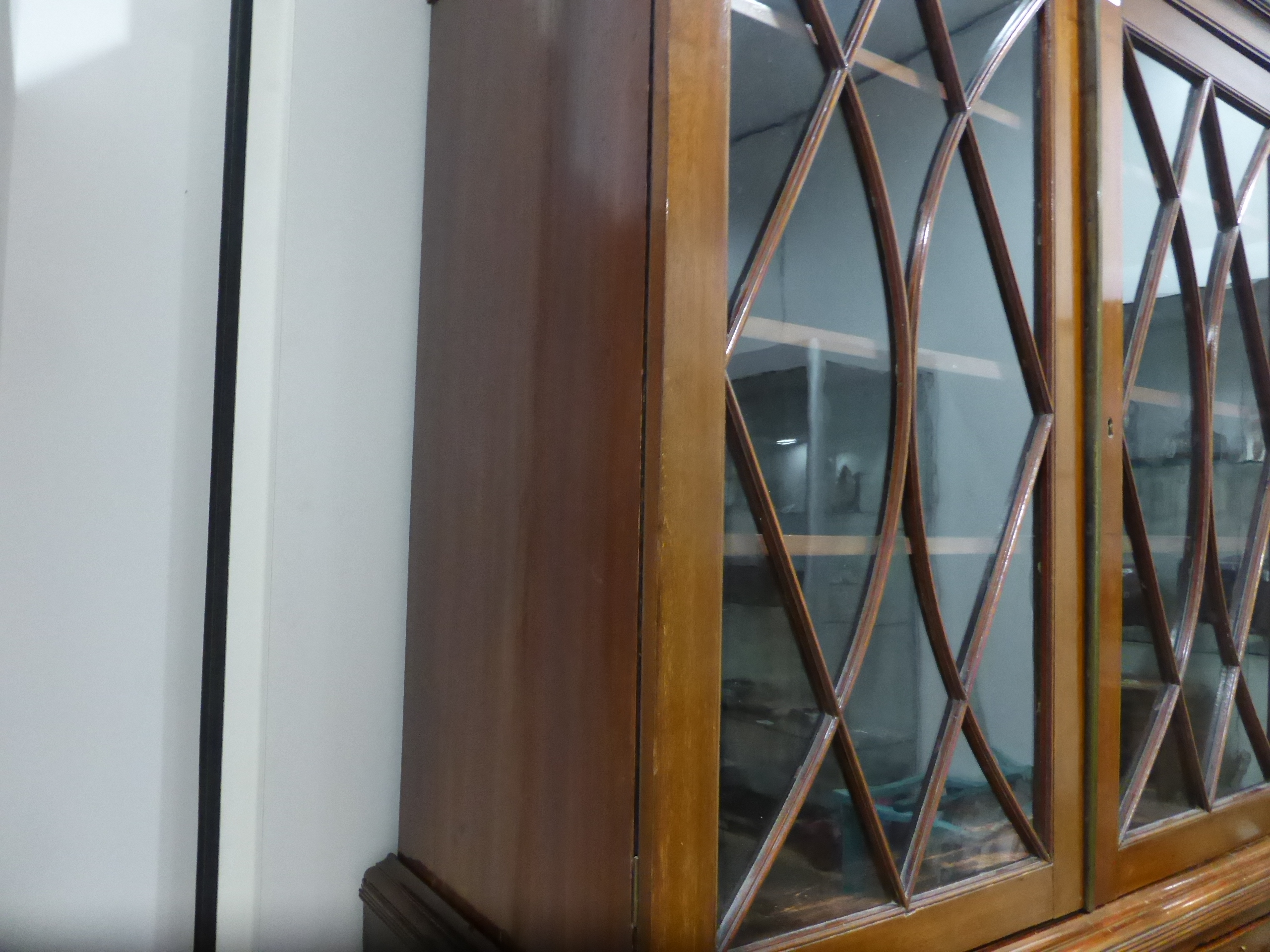 A 19th century mahogany bookcase cabinet, - Image 17 of 18