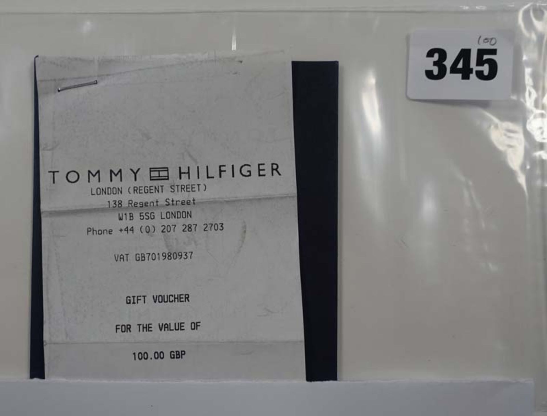 Tommy Hilfiger (x1) - Total face value £100