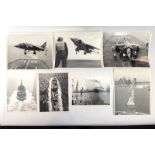 Naval Ephemera : Collection of larger format monochrome photographs of NATO warships ( possibly
