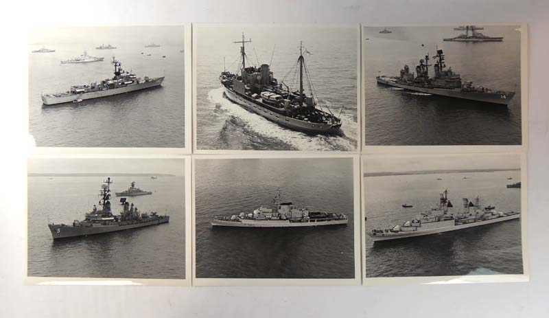 Naval Ephemera : Collection of larger format monochrome photographs of NATO warships ( possibly - Image 3 of 3