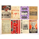 Miscellaneous collection of Football Match programmes featuring 30+ different league teams dating