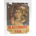 Glastonbury Poster 1987 : CND Festival, 19-20-21 June, Worthy Farm, Pilton,