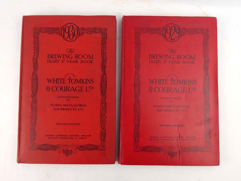 The Brewing Room Diary & Year Book, two vols., 1929 & 30. Folio, Hb. - Image 2 of 4