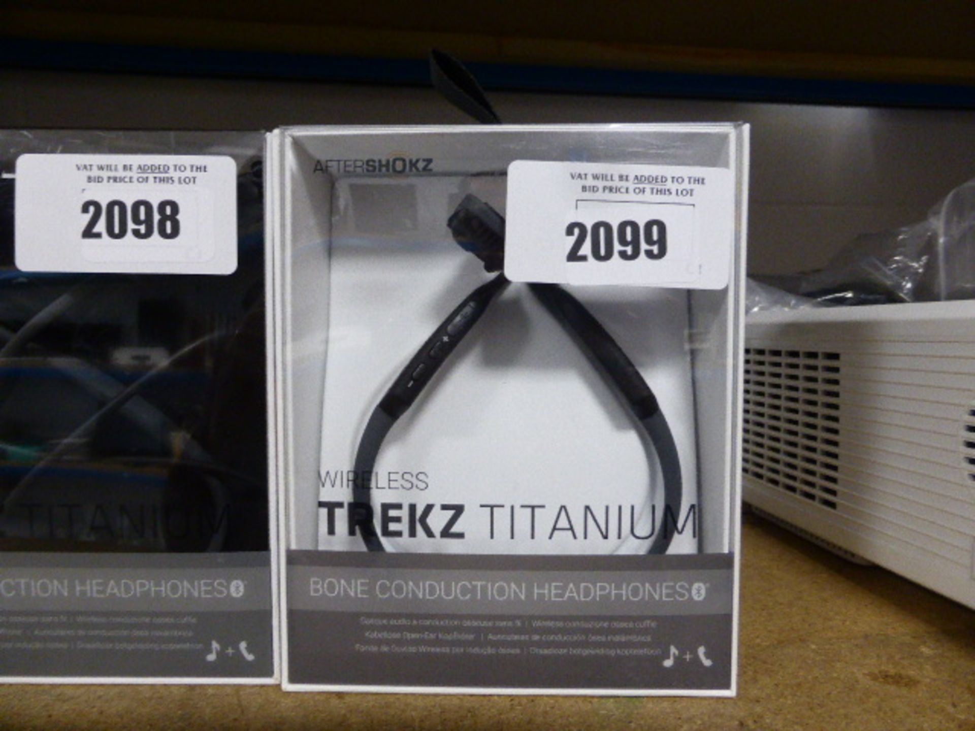 Trex wireless bone conduction headphones, boxed