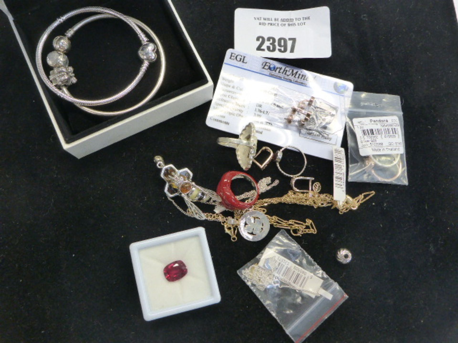 Pandora charm bracelets, and other 925 marked jewellery items, etc.