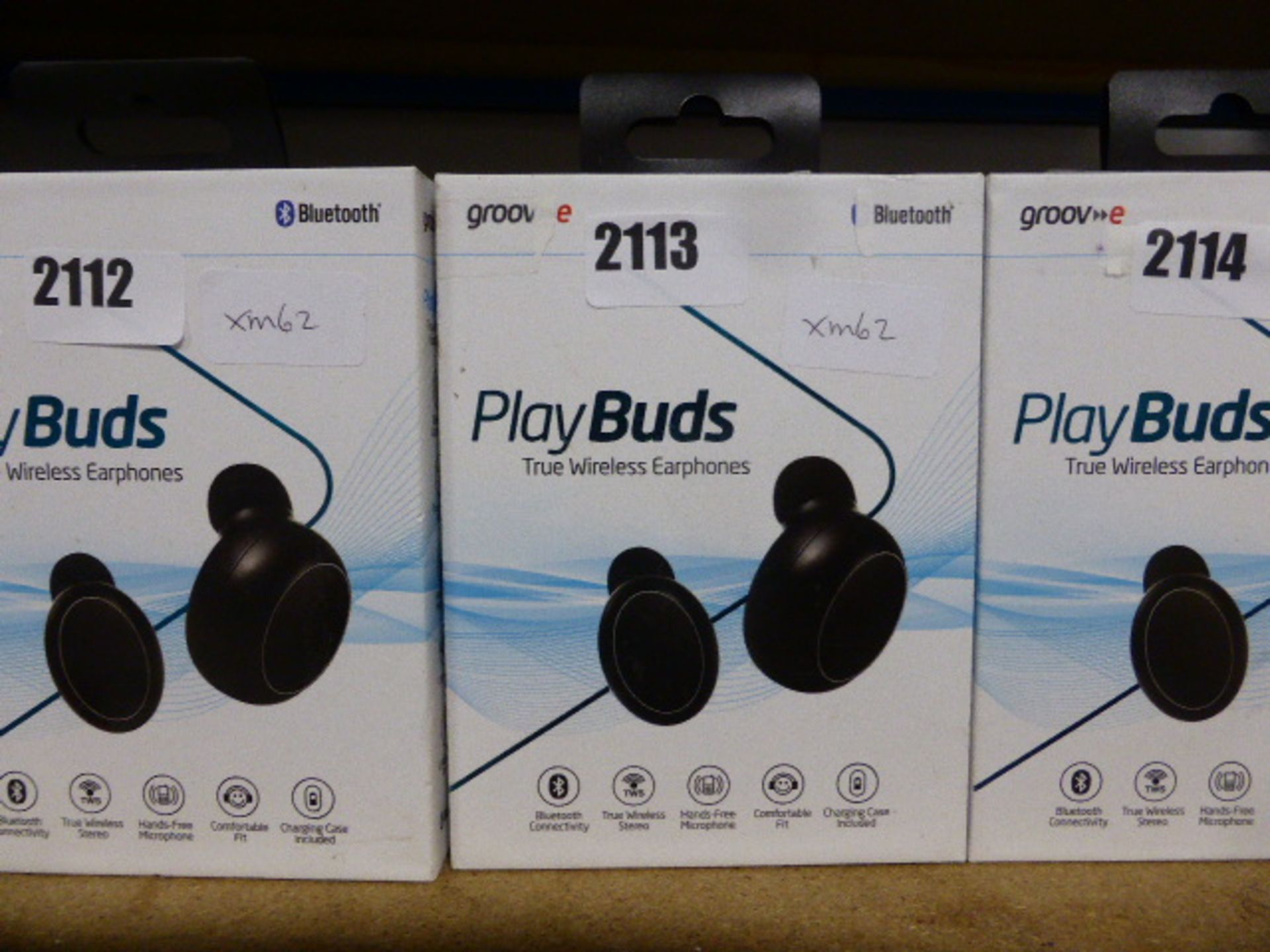 Groove bluetooth wireless earphones, boxed