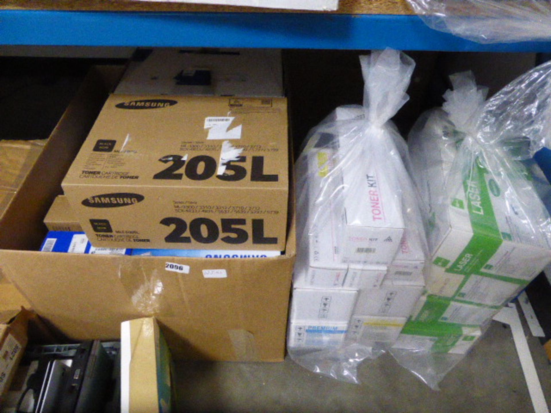 2x Bag of laser toner kits and a box of Samsung toner kit modules