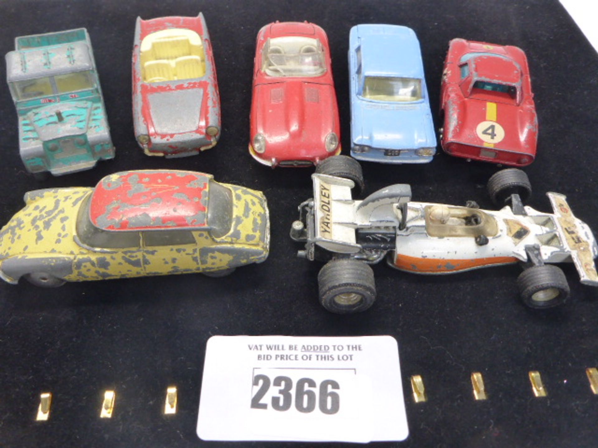 7 Various Die-Cast cars to include Corgi, and Spot-on.