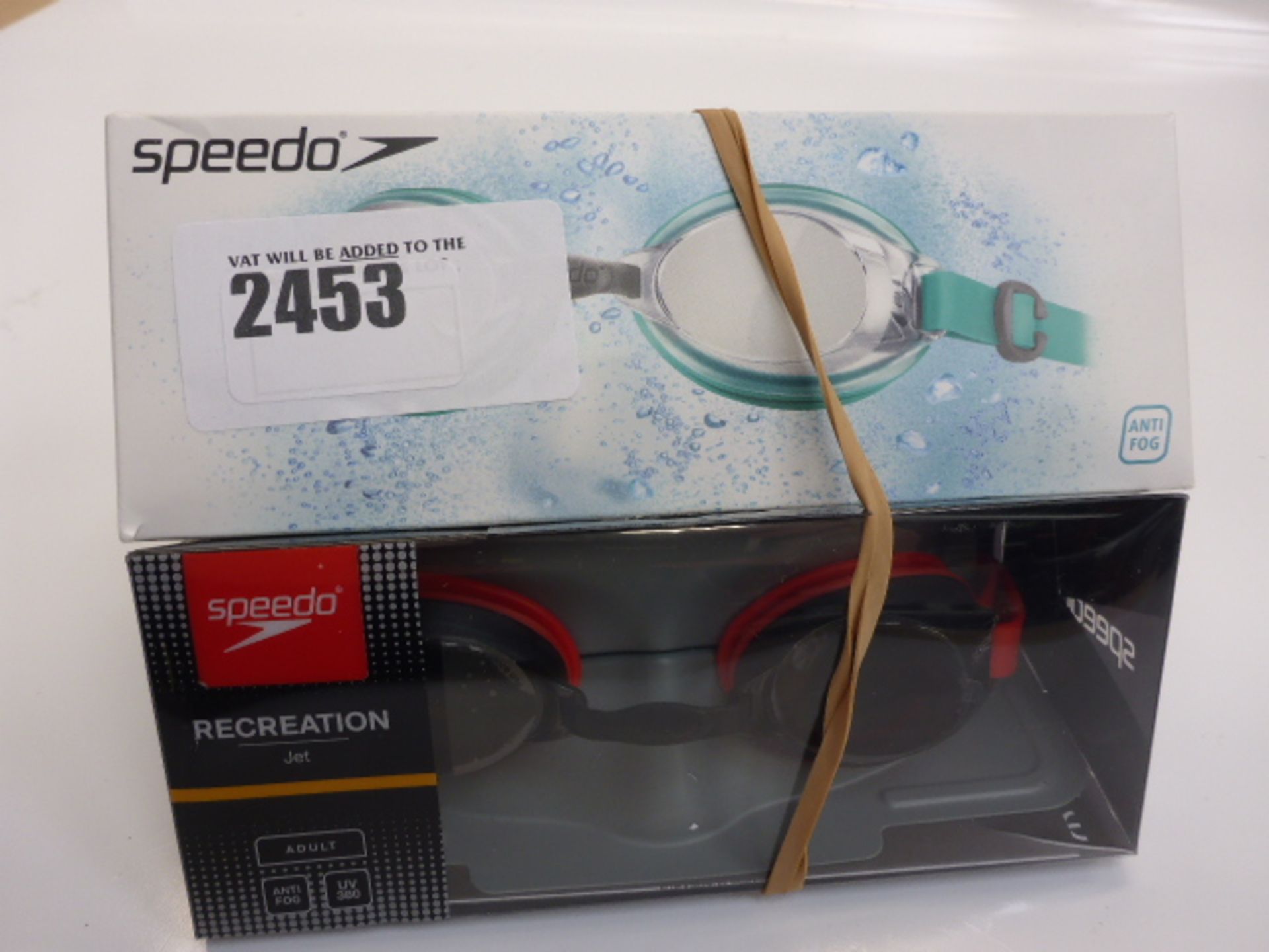 Speed Recreation Jet goggles and Speedo anti-fog goggles