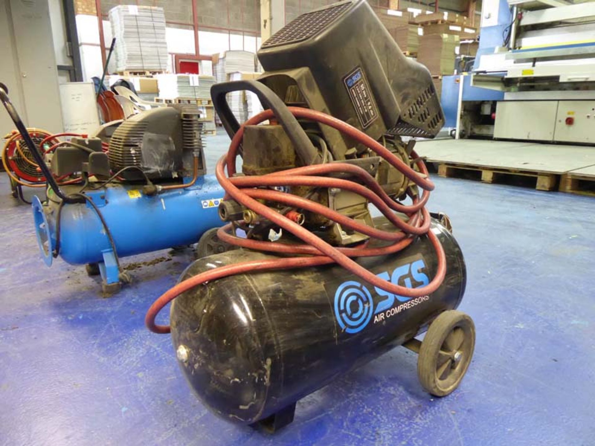 SC5H SGS 50ltr single phase electric mobile air compressor