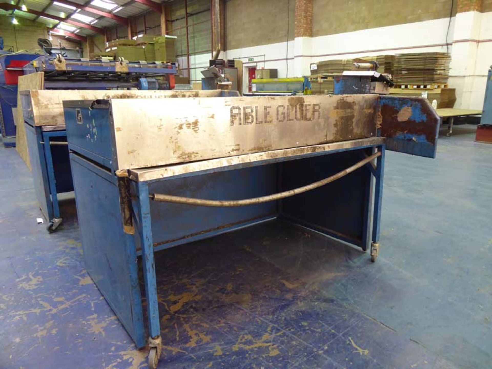 Ablegluer Type A6MU manual gluer Year: 01/09/1993 Serial Number: 0087