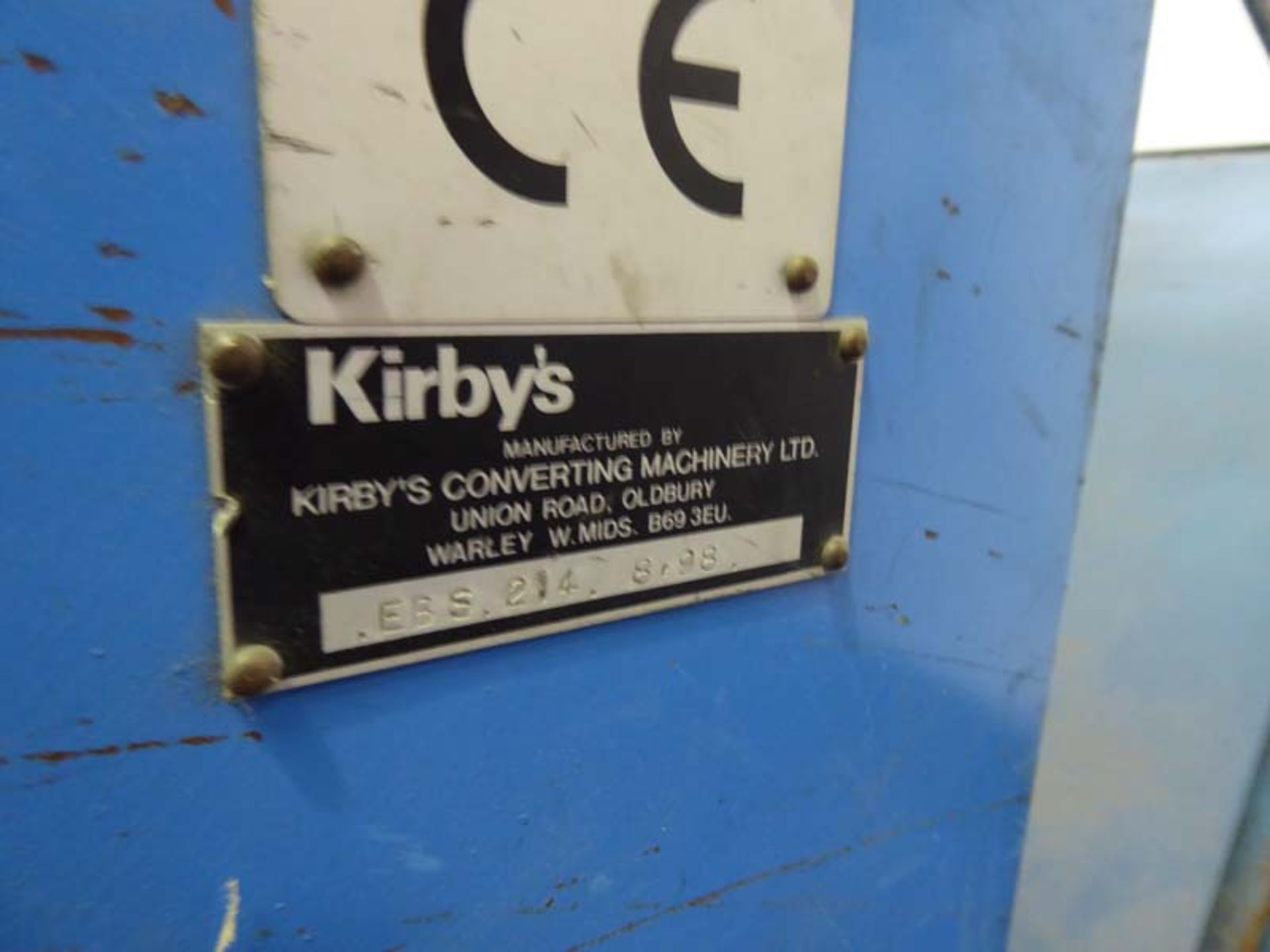 Kirby's beam slotter with stitch flap blade Type: EBS 214 Year: August 1998 Capacity: 600mm slots - Image 7 of 7