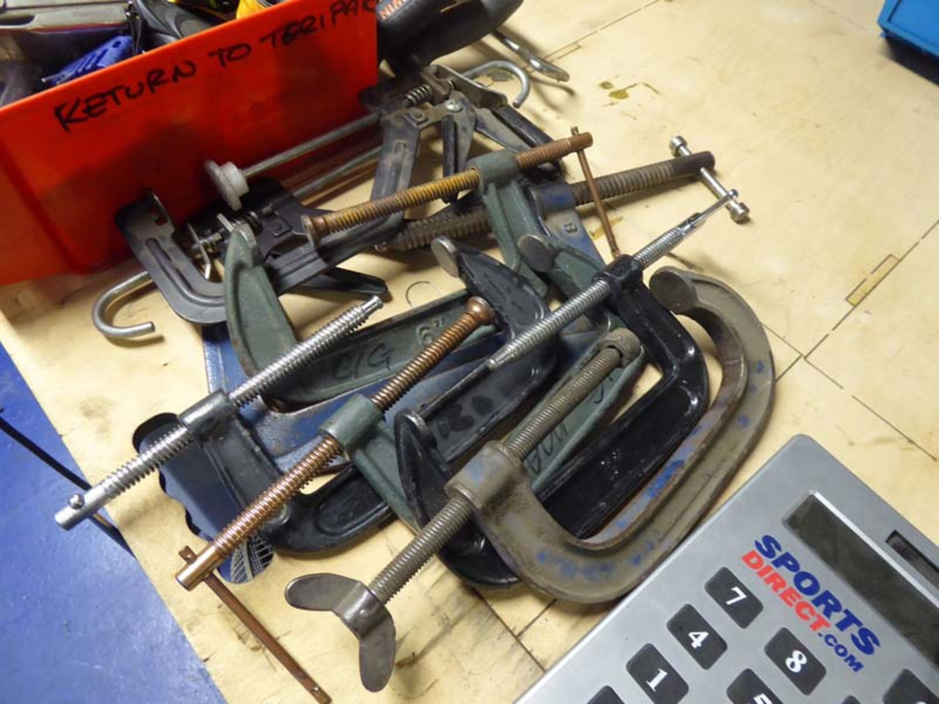 Range of hand held tools, G clamps, nuts, bolts, fixings etc - Image 2 of 6