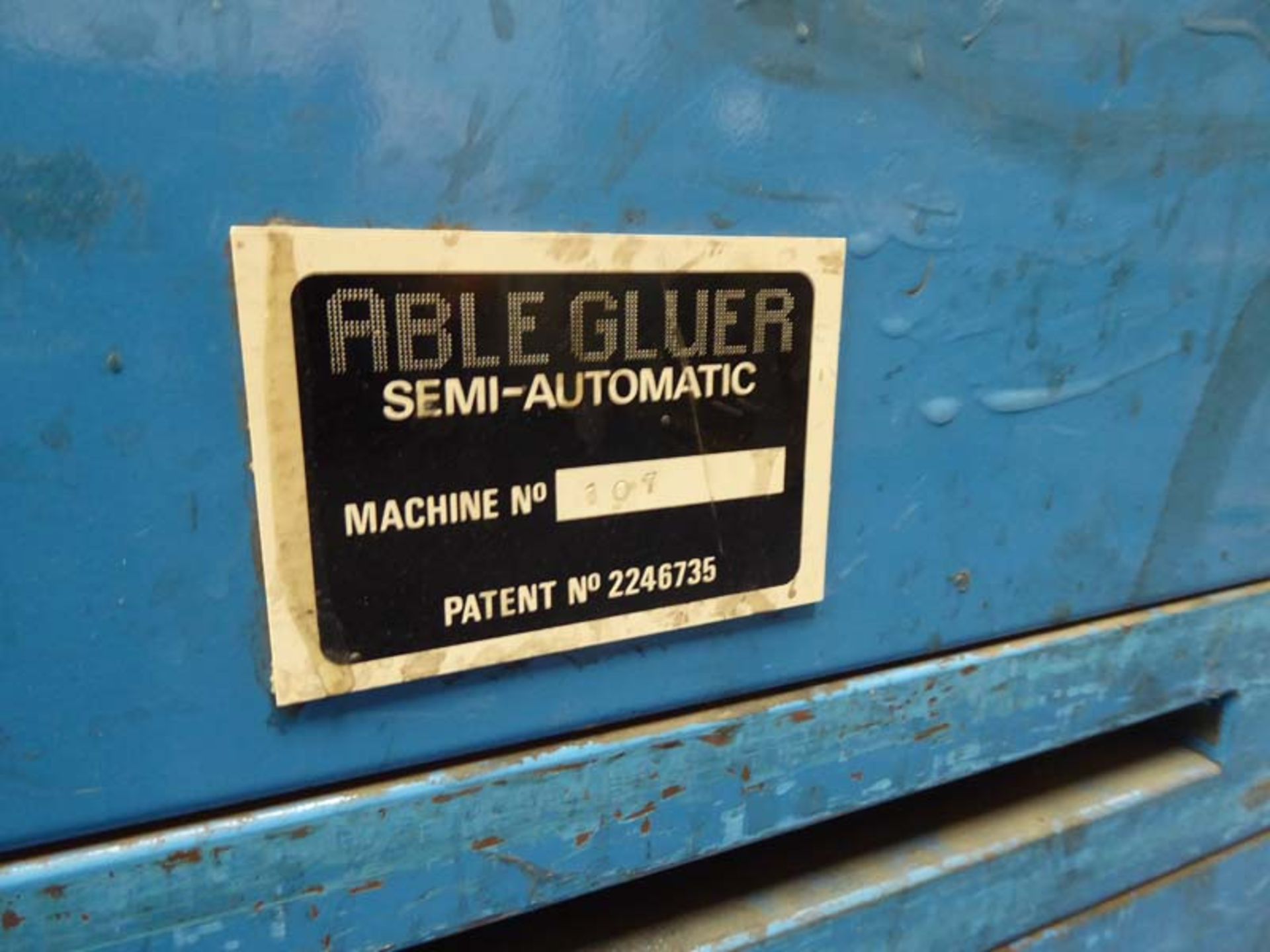 Ablegluer Type A6MO manual gluer Machine Number: 107 - Image 3 of 5