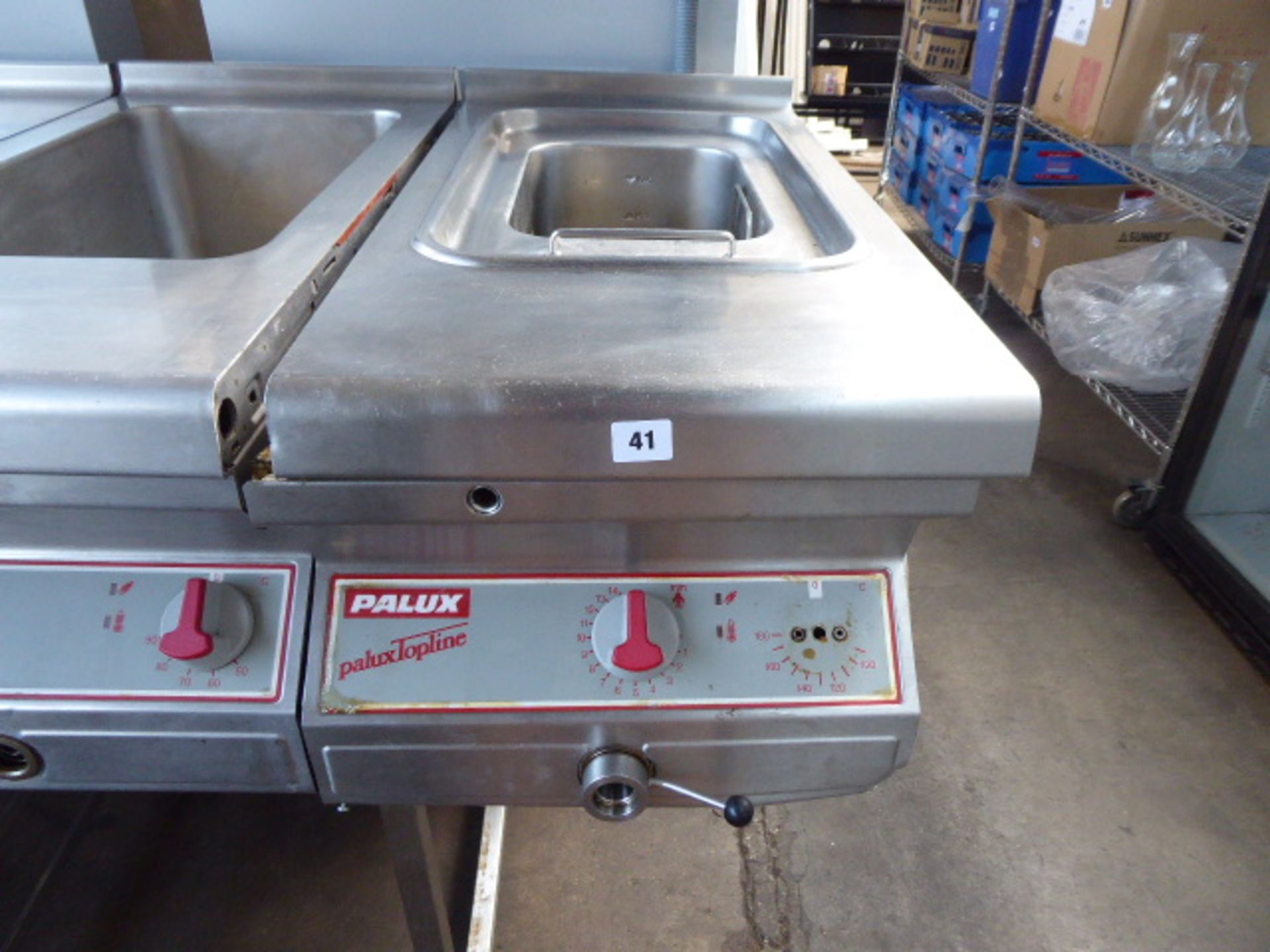 40cm electric Palux Topline bench top single well fryer