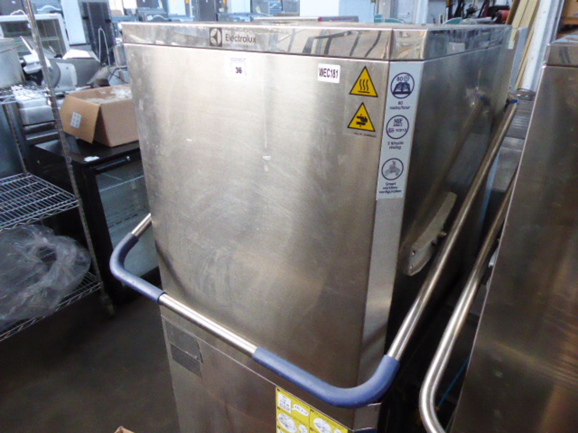 66cm Electrolux wash safe control EHT81EWSG lift top pass through dishwasher