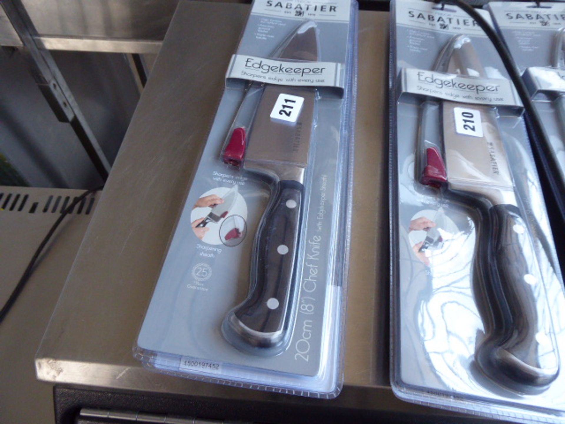 2 Sabatier Edgecleaver 8'' chefs knives