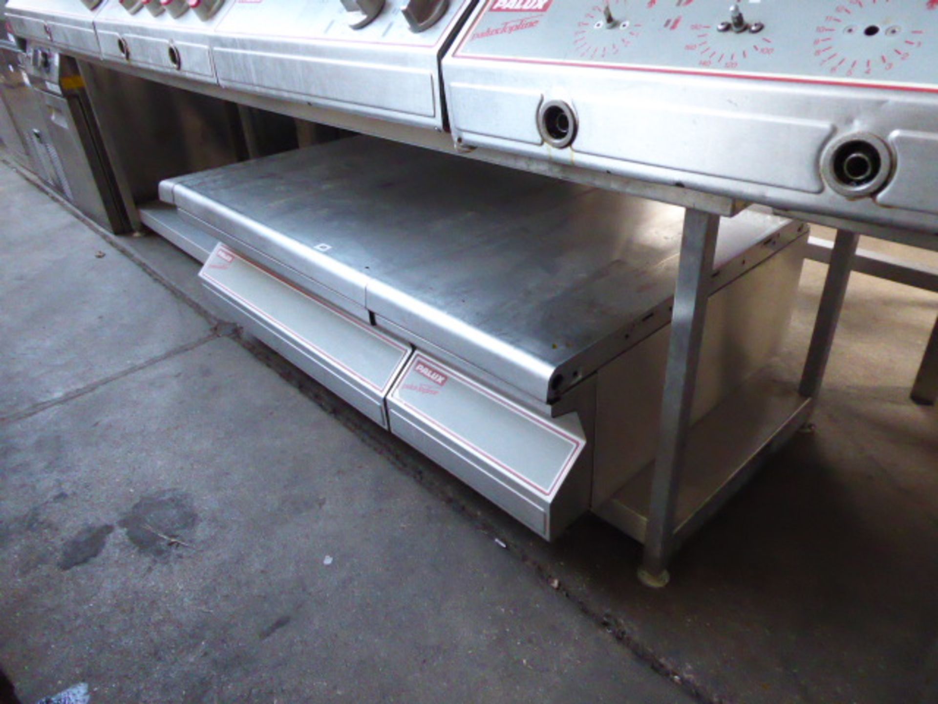 260cm stainless steel low level bench for counter top appliances