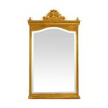 A Victorian giltwood wall mirror, h.