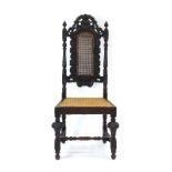 A 17th century-style side chair,